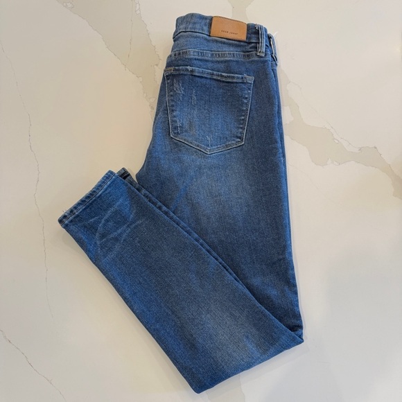 Dear John Denim - Dear John Women's Skinny Jeans Size 29 Blue Stretch Medium Wash Distressed
